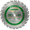 Oshlun SBW-100024 10-Inch 24 Tooth ATB Ripping Saw Blade with 5/8-Inch Arbor