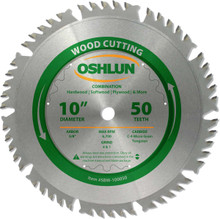Oshlun SBW-100050 10-Inch 50 Tooth 4 and 1 Combination Saw Blade with 5/8-Inch Arbor