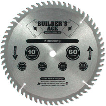Oshlun BAW-100060 10-Inch 60 Tooth Builder's Ace Finishing ATB Saw Blade with 5/8-Inch Arbor