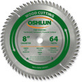 Oshlun SBW-080064 8-Inch 64 Tooth ATB Fine Finishing Saw Blade with 5/8-Inch Arbor (Diamond Knockout)