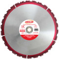 Oshlun SBR-CH12 12-Inch Carbide Chunk Blade with 1-Inch Arbor (7/8-Inch and 20mm Bushings) for Rescue and Demolition