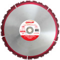Oshlun SBR-CH14 14-Inch Carbide Chunk Blade with 1-Inch Arbor (7/8-Inch and 20mm Bushings) for Rescue and Demolition