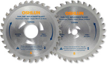 Oshlun DS-125G1 Replacement 2 Blade Set for the Original Omni Dual Saw with Triangular Driver Holes