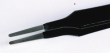 ESD Tweezers, Flat Round Tip Smooth Sides, Wiha 44 - Wiha 44505