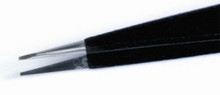 ESD Tweezers, Long Rounded to 1.0mm Wide No Serrat - Wiha 44523
