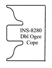 Cope Door Insert, Dbl Ogee, Vortex INS-8280 - Vortex INS-8280