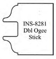 Stick Door Insert, Dbl Ogee, Vortex INS-8281 - Vortex INS-8281
