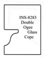 Cope Glass Door Insert, Dbl Ogee, Vortex INS-8283 - Vortex INS-8283
