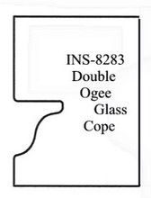 Cope Glass Door Insert, Dbl Ogee, Vortex INS-8283 - Vortex INS-8283