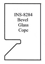 Cope Glass Door Insert, Bevel, Vortex INS-8284 - Vortex INS-8284