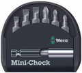 Wera MINI-CHECK PH  7 Pc Assorted Insert Bit Set W/Bitholder
