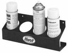 Huot can rack holds four standard aerosol cans