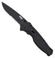 Flash II Folding Knife, Black TiNi, Tanto Point, Partially