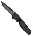 Flash II Folding Knife, Black TiNi, Tanto Point, Straight