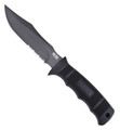 SOG SEAL Pup Fixed Blade Knife, Powder Coated, Partially Serrated