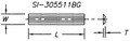 2 Sided Reversible Insert Knife with Back Groove - Carbide Processors I-505511BG