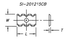 Reversible Insert Knife, Chipbreaker Design - Carbide Processors I-201215CB