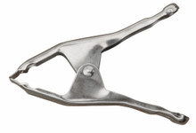 Nickel plated Steel Spring Clamp- No Pads, 3" clam - Bessey Tools XM7-NPT