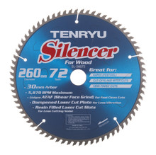 Tenryu Silencer Saw Blade for Festool Kapex Saw, Tenryu SL-26072