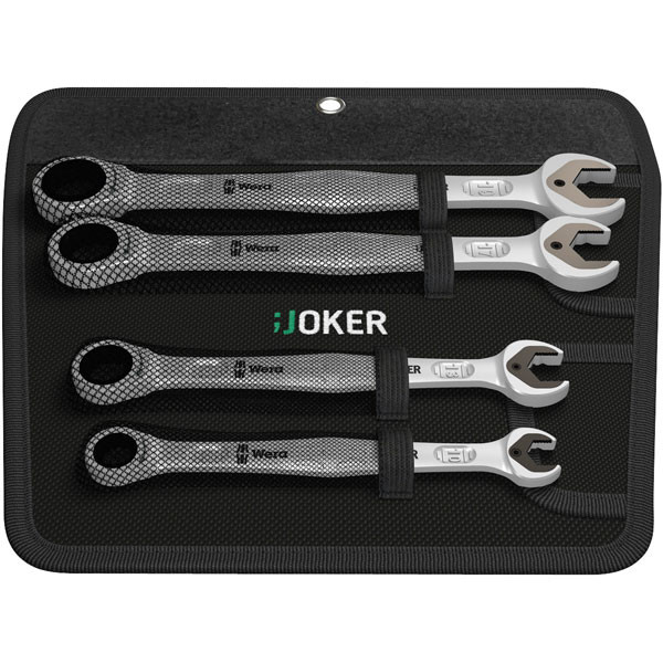 Wera JOKER Metric & Imperial Combination Ratchet Open End Ring Spanner,All  Sizes