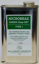 Nicrobraz Green Stop-Off Type I, 2.2 lbs. Aluminum Container, 981-STPOFF2
