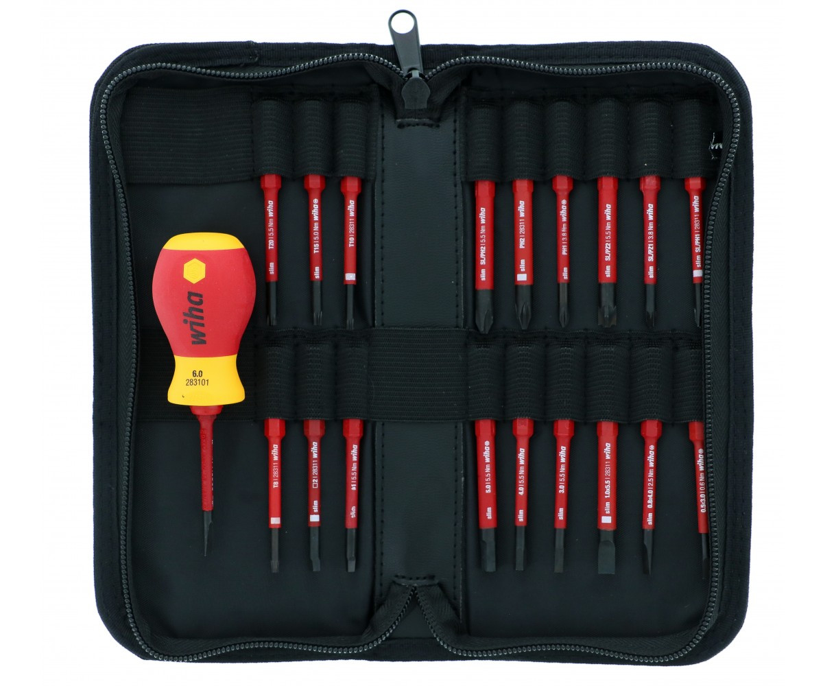 Insulated SlimLine Blade Set, 20 Piece , Wiha 301-28396 - Carbide