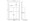 Outside Dimensions:
Width- 4.6860
Height- 8.0000

Inside Dimensions:
Width- 3.9600
Height- 4.7500
Depth- 1.4370  

# of Cavities  1