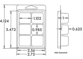 1524 Clamshell Sample
