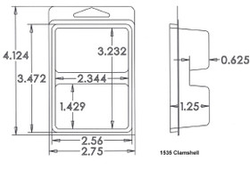 1535 Clamshell Sample