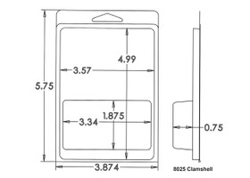8025 Clamshell Sample