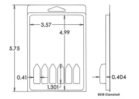8038 Clamshell Sample