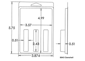 8043 Clamshell Sample