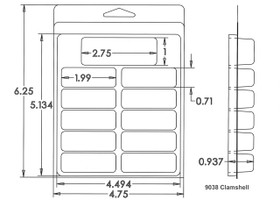 9038 Clamshell Sample