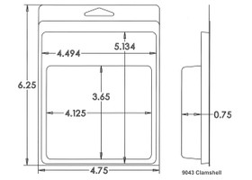 9043 Clamshell Sample