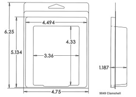9049 Clamshell Sample