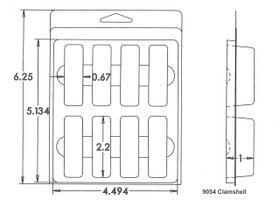 9054 Clamshell Sample