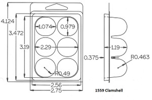 1559 Series Clamshell