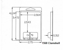 1568 Series Clamshell
