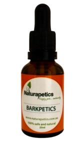 Barkpetics 50ml calming remedy for dogs, formulated with Bach Flower essences to support barking relief and emotional balance