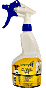 Use daily for maintenance of skin and coat.  Best used in conjunction with washing weekly with our neempet soap. Convenient spray bottle for your pets.