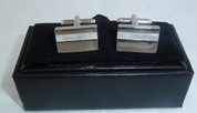 Silver with Band Cufflinks