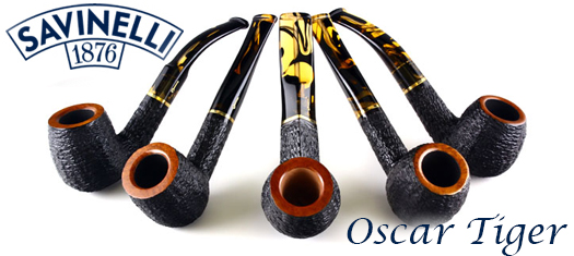Savinelli Oscar Tiger Pipes at GQTobaccos