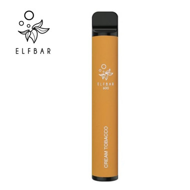 Elf Bar - 600 - Cream Tobacco - Disposable Vape - 20mg - GQ Tobaccos