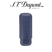 ST Dupont Atelier Double Cigar Case - Leather - for 2 Cigars - Blue