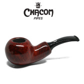 Chacom - Reverse Calabash  - Brilliant Brown Smooth Pipe