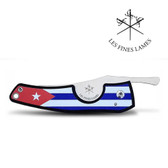 Les Fines Lames - Le Petit - The Cigar Pocket Knife - Cuba Flag Dark