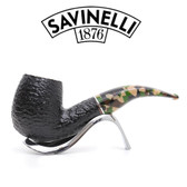 Savinelli - Camouflage Rusticated Black - 616 Pipe - 6mm Filter