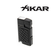 Xikar - Forte - Single Jet Lighter with Cigar Puncher - Black Houndstooth