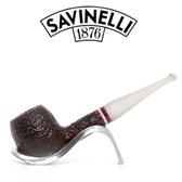 Savinelli - Avorio - Rusticated 207 - 9mm Filter Pipe