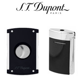 ST Dupont - Minijet & Cigar Cutter Gift Set - Black & Chrome
